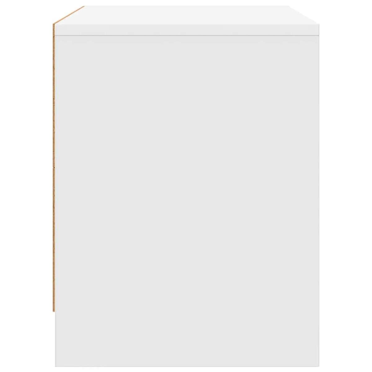 vidaXL Κομοδίνο Λευκό 45 x 34 x 44,5 εκ. από Μοριοσανίδα