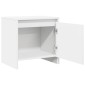 vidaXL Κομοδίνα 2 τεμ. Λευκά 45 x 34 x 44,5 εκ. από Μοριοσανίδα