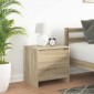 vidaXL Κομοδίνο Sonoma Δρυς 45 x 34 x 44,5 εκ. από Μοριοσανίδα