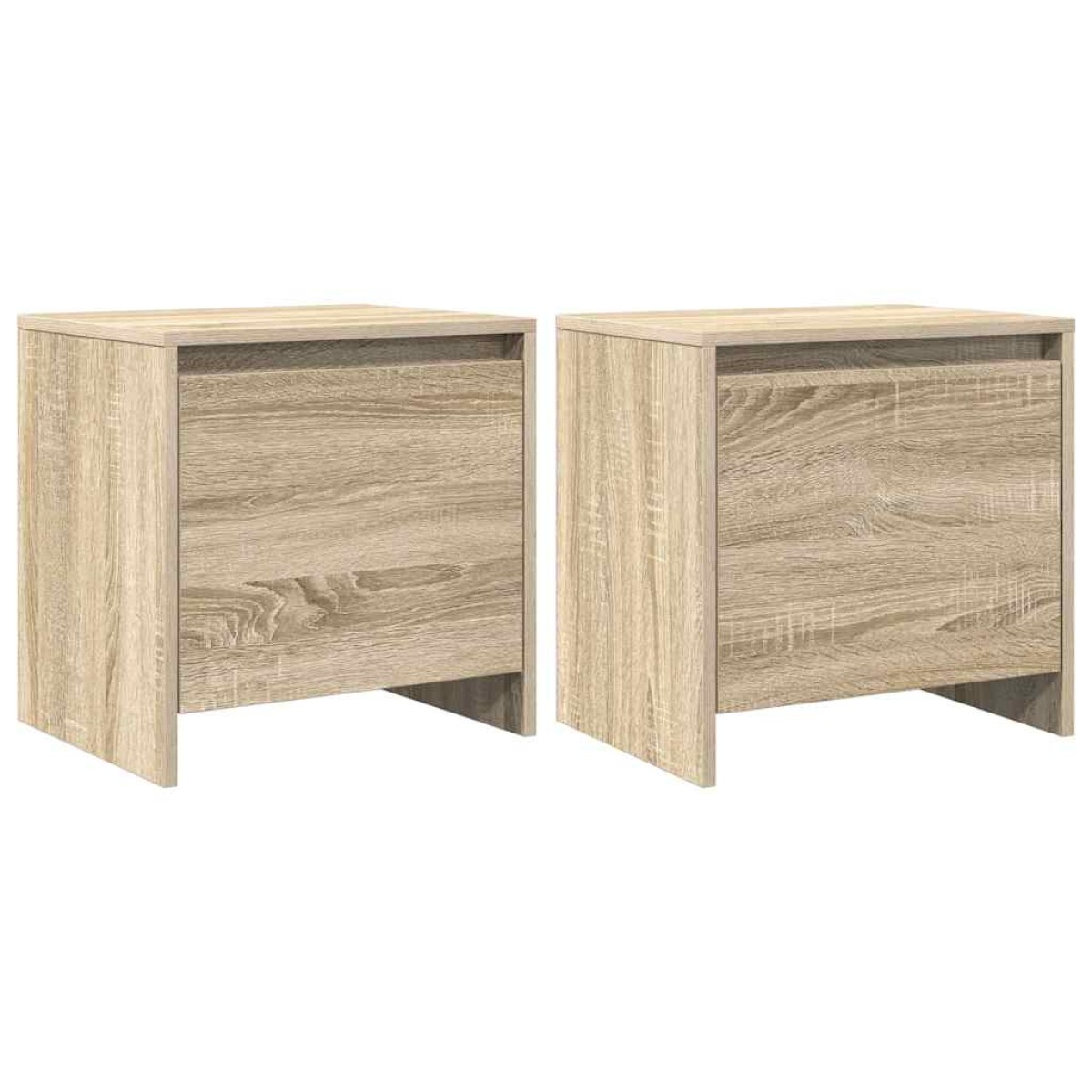 vidaXL Κομοδίνα 2 τεμ. Sonoma Δρυς 45 x 34 x 44,5 εκ. από Μοριοσανίδα