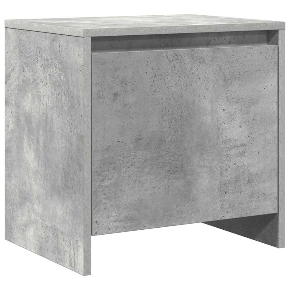 vidaXL Κομοδίνο Γκρι Σκυροδέματος 45x34x44,5 εκ. από Επεξεργ. Ξύλο