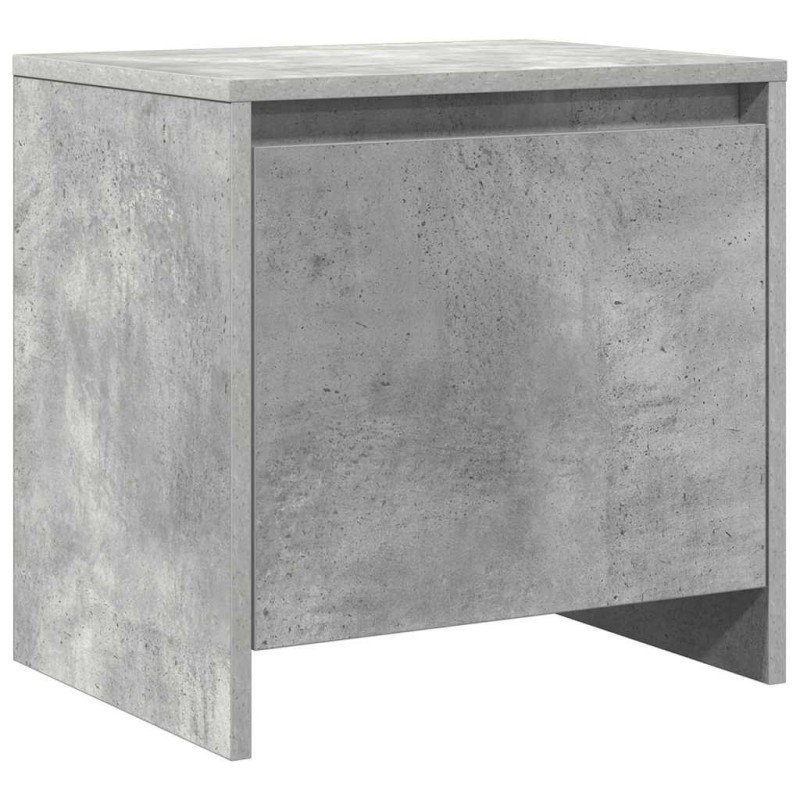 vidaXL Κομοδίνο Γκρι Σκυροδέματος 45x34x44,5 εκ. από Επεξεργ. Ξύλο