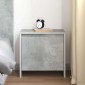 vidaXL Κομοδίνο Γκρι Σκυροδέματος 45 x 34 x 44,5 εκ. από Μοριοσανίδα