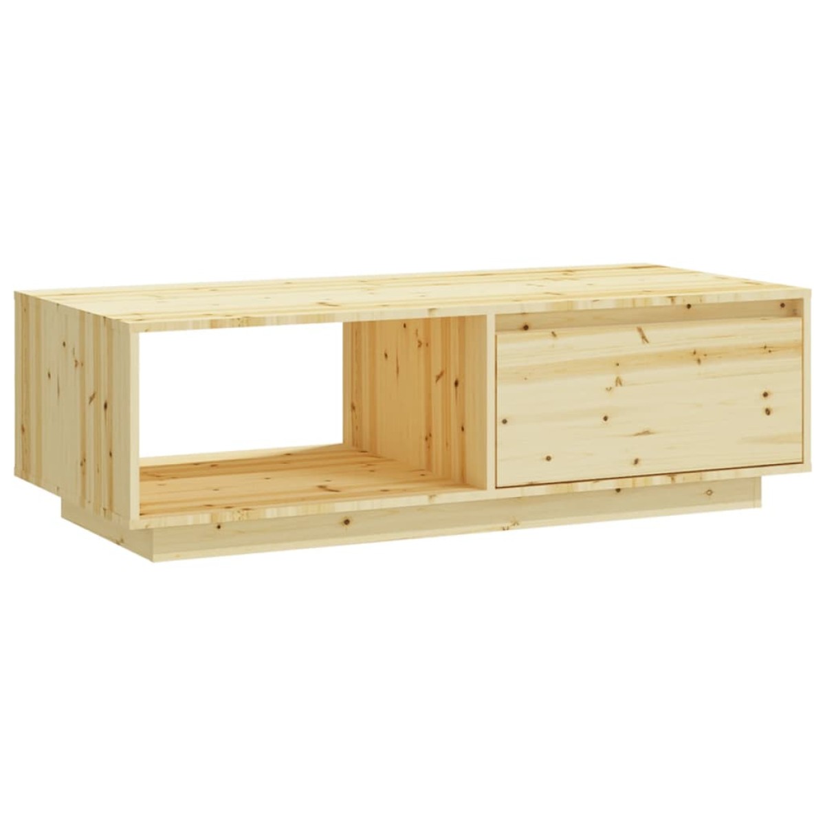 vidaXL Τραπεζάκι Σαλονιού 110 x 50 x 33,5 εκ. από Μασίφ Ξύλο Ελάτης