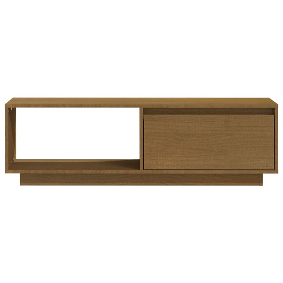 vidaXL Έπιπλο Τηλεόρασης Μελί 110 x 30 x 33,5εκ από Μασίφ Ξύλο Πεύκου