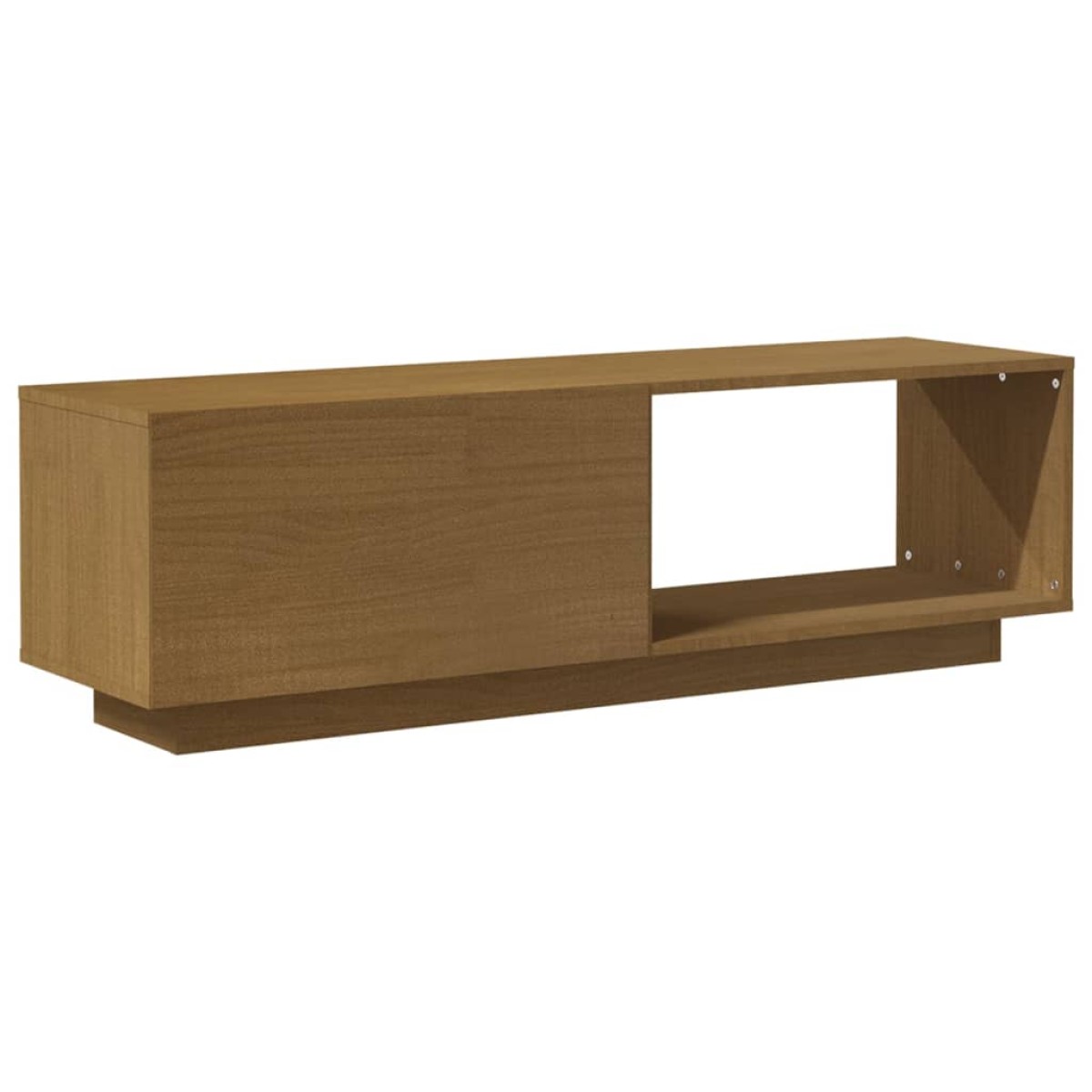 vidaXL Έπιπλο Τηλεόρασης Μελί 110 x 30 x 33,5εκ από Μασίφ Ξύλο Πεύκου