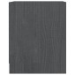 vidaXL Κομοδίνα 2 τεμ. Γκρι 35,5 x 33,5 x 41,5εκ από Μασίφ Ξύλο Πεύκου