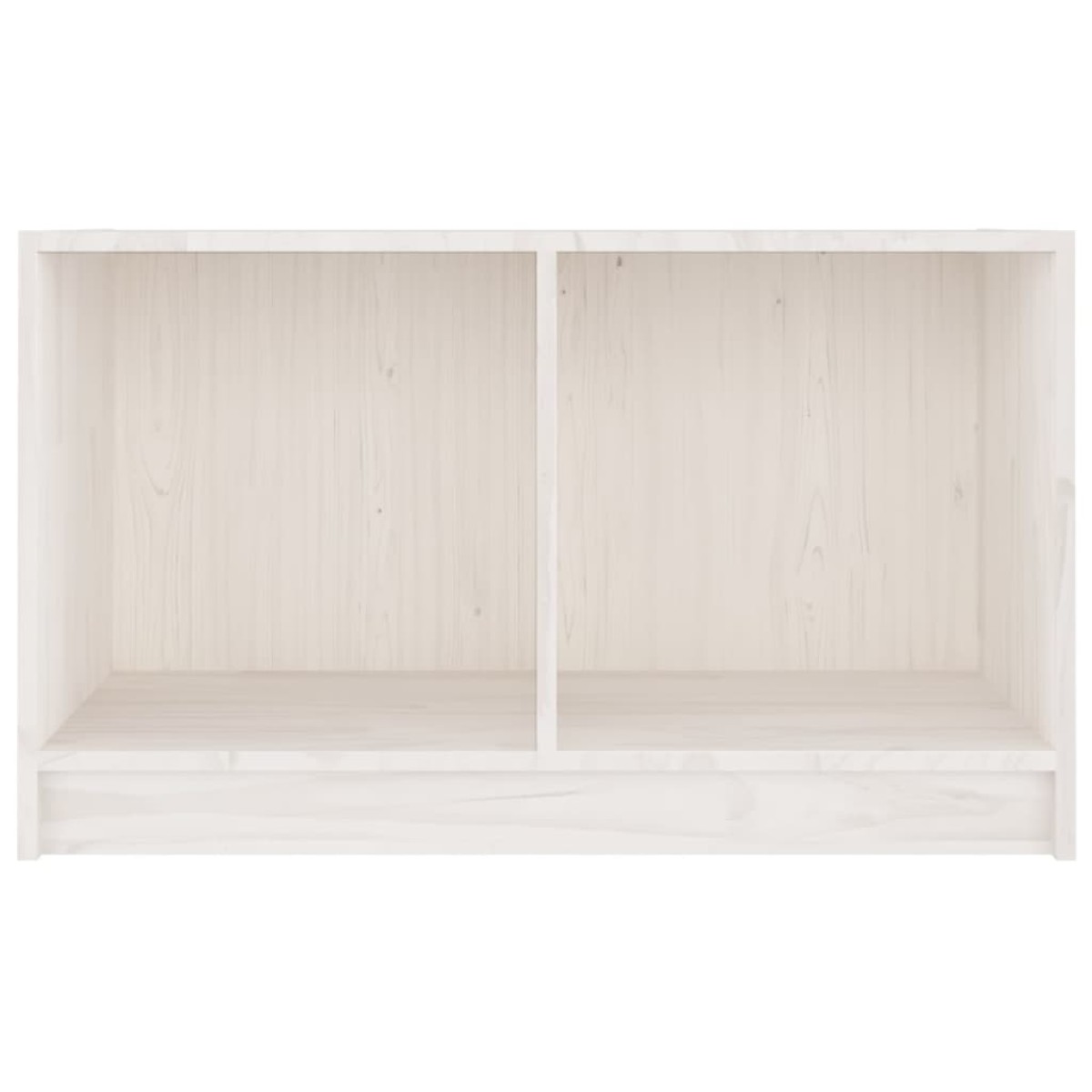 vidaXL Έπιπλο Τηλεόρασης Λευκό 70 x 33 x 42 εκ. από Μασίφ Ξύλο Πεύκου