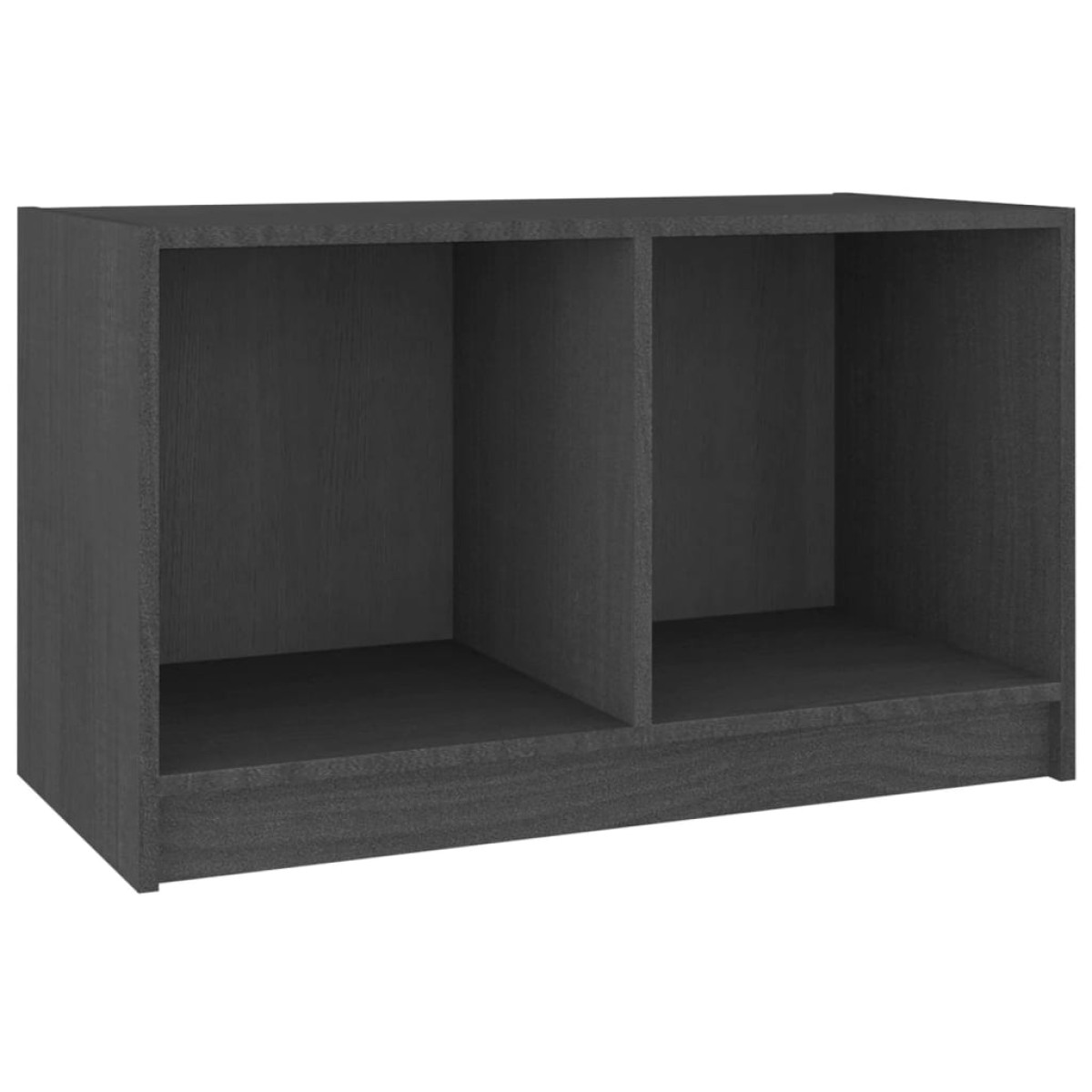 vidaXL Έπιπλο Τηλεόρασης Γκρι 70 x 33 x 42 εκ. από Μασίφ Ξύλο Πεύκου