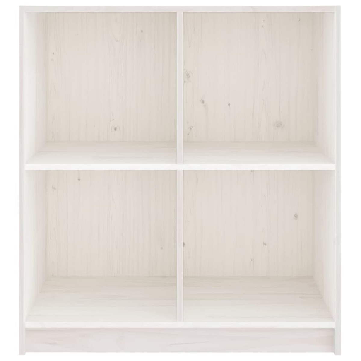 vidaXL Μπουφές Λευκός 70 x 33 x 76 εκ. από Μασίφ Ξύλο Πεύκου