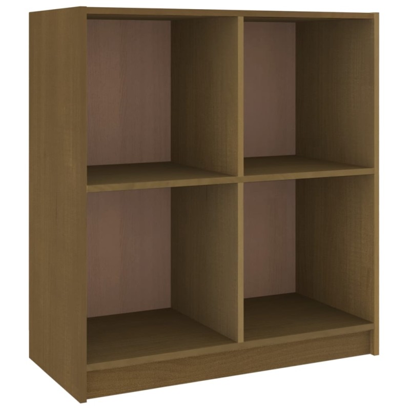 vidaXL Μπουφές Καφέ Μελί 70 x 33 x 76 εκ. από Μασίφ Ξύλο Πεύκου