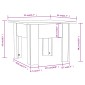 vidaXL Τραπεζάκι Σαλονιού Λευκό 55 x 55 x 42 εκ. από Μοριοσανίδα
