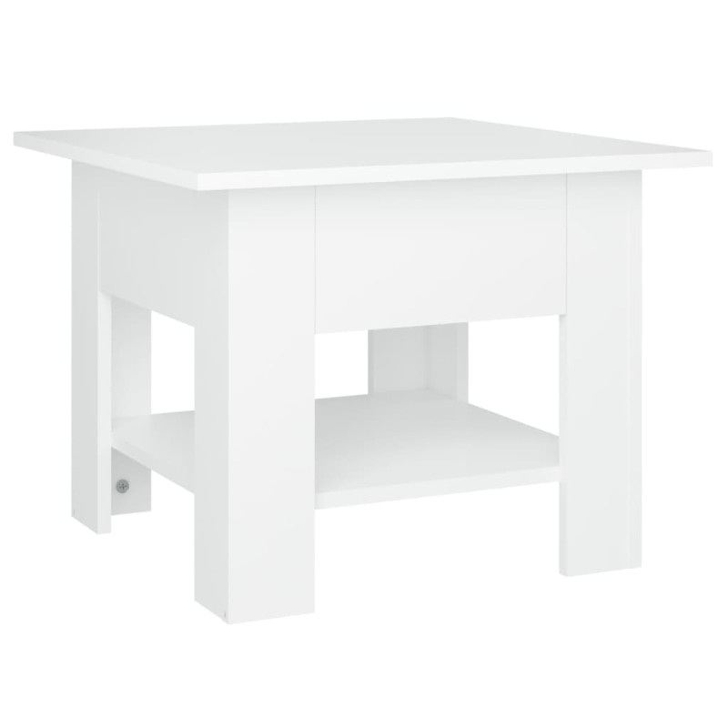 vidaXL Τραπεζάκι Σαλονιού Λευκό 55x55x42 εκ. Επεξεργ. Ξύλο