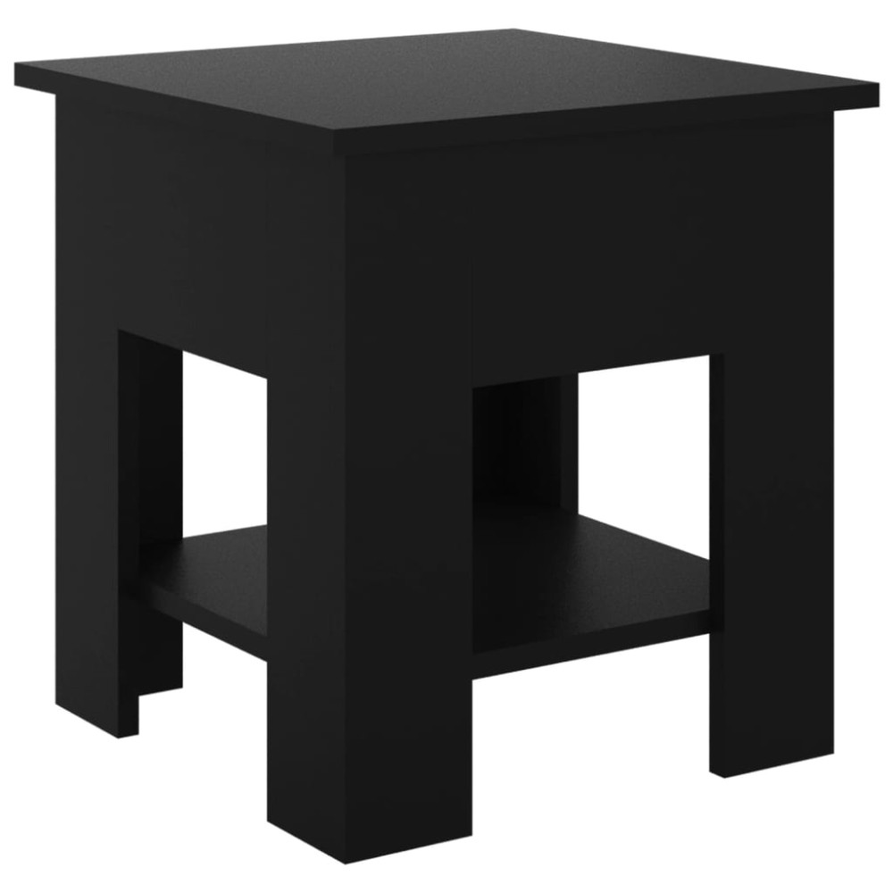 vidaXL Τραπεζάκι Σαλονιού Μαύρο 40 x 40 x 42 εκ από Επεξ. Ξύλο