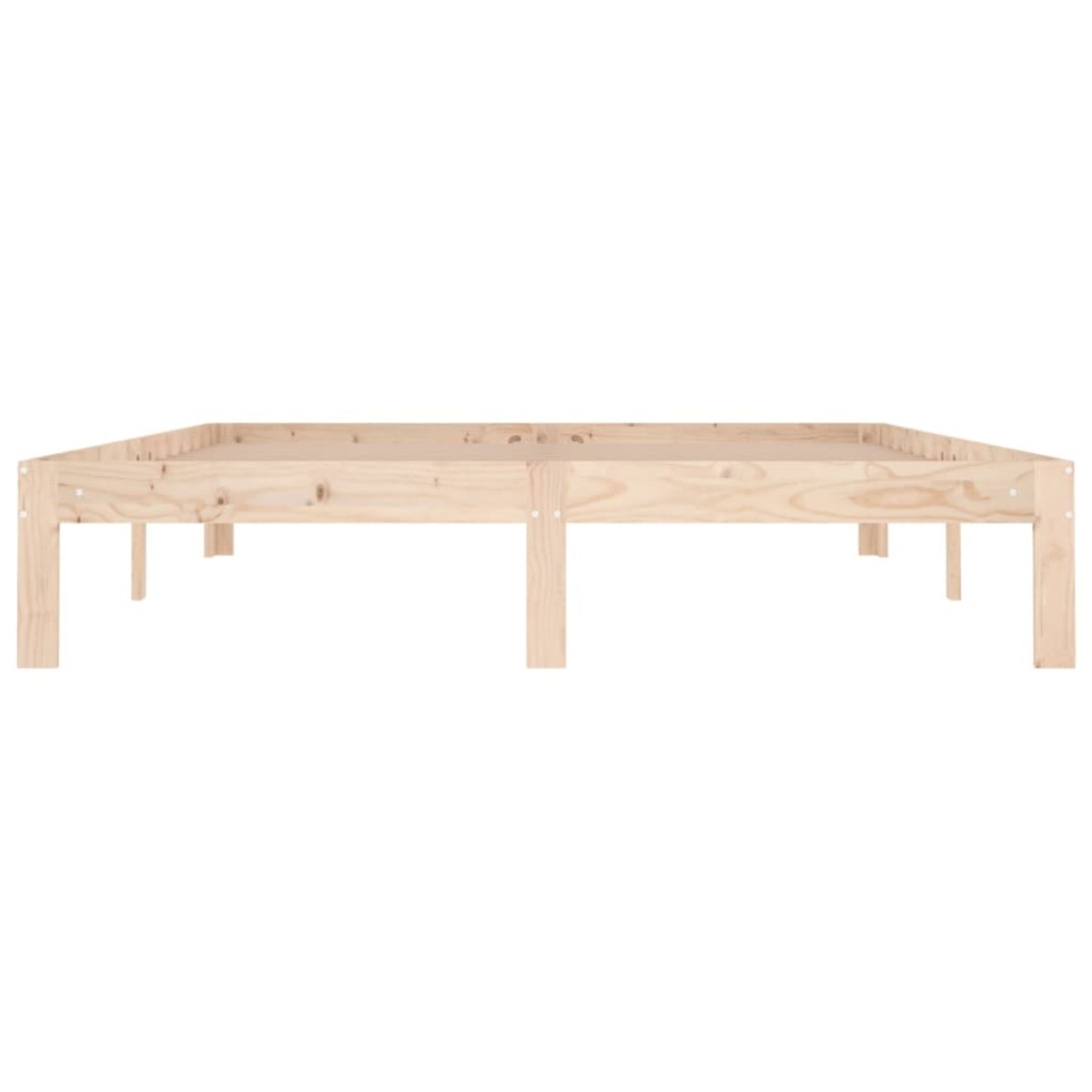 vidaXL Πλαίσιο Κρεβατιού 150 x 200 εκ. Μασίφ Ξύλο King Size