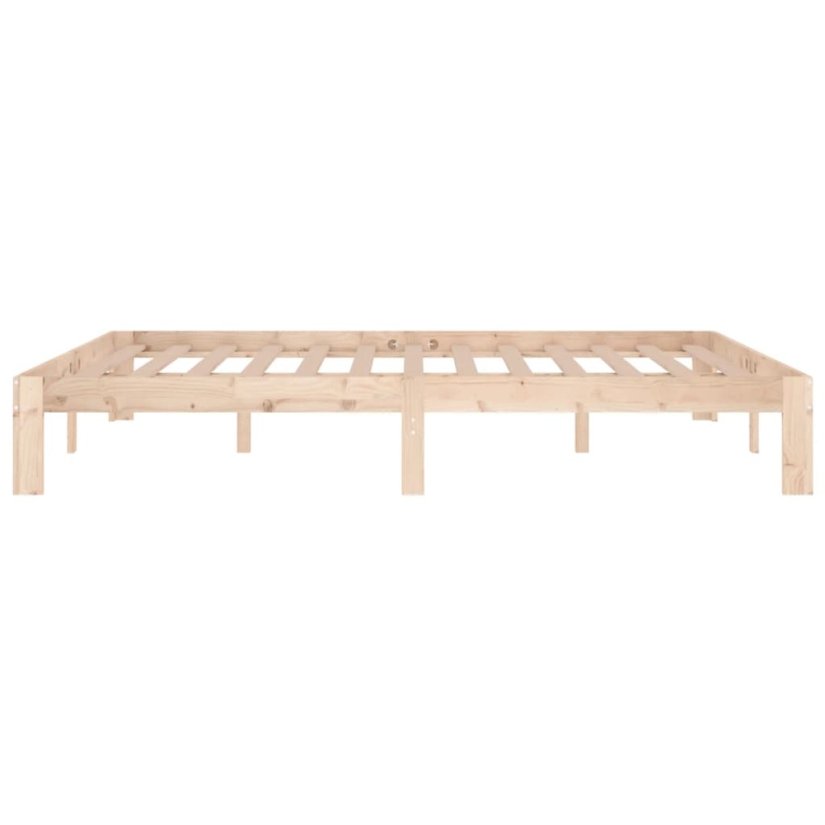 vidaXL Πλαίσιο Κρεβατιού 150 x 200 εκ. Μασίφ Ξύλο King Size