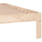 vidaXL Πλαίσιο Κρεβατιού 150 x 200 εκ. Μασίφ Ξύλο King Size