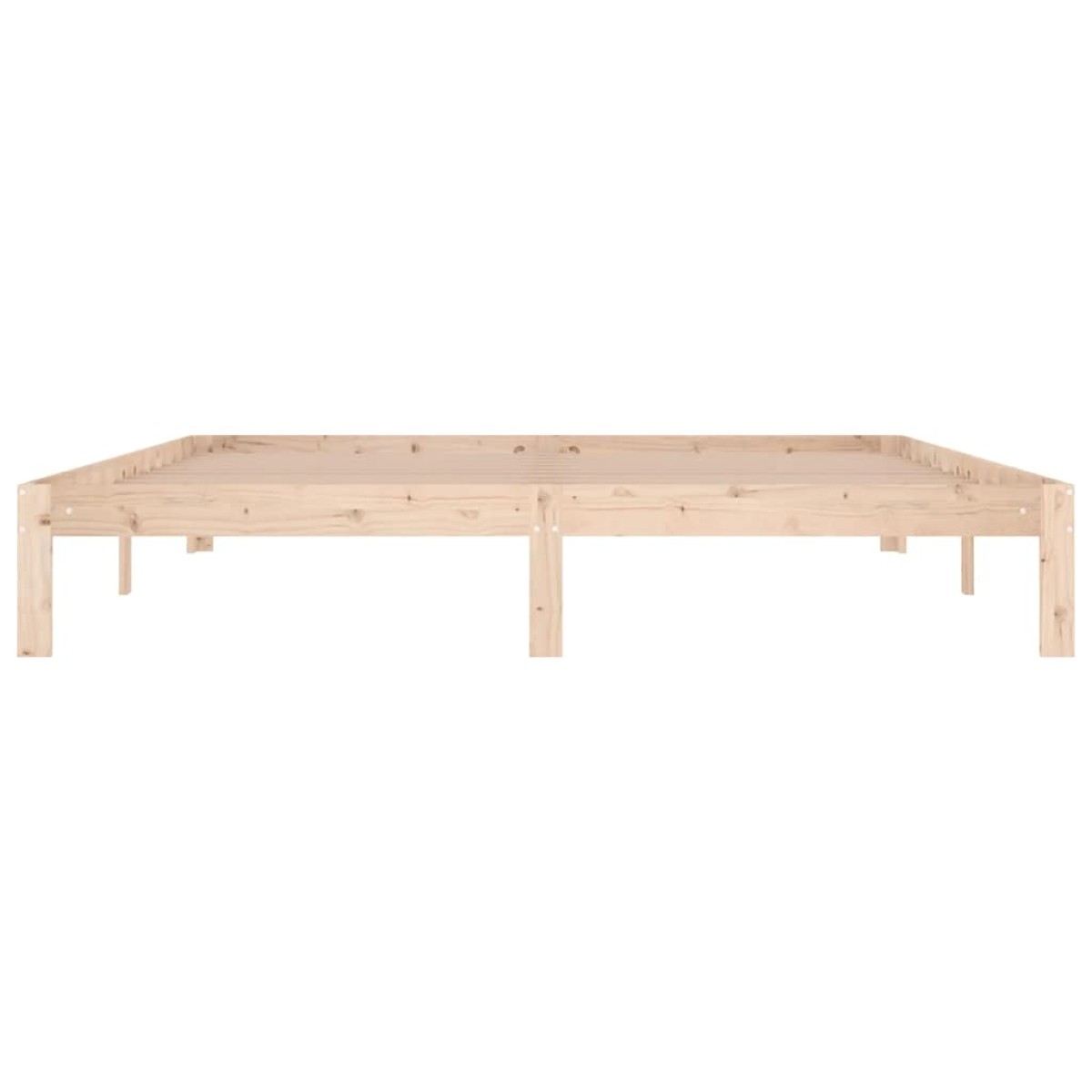 vidaXL Πλαίσιο Κρεβατιού 180 x 200 εκ. Μασίφ Ξύλο Super King Size