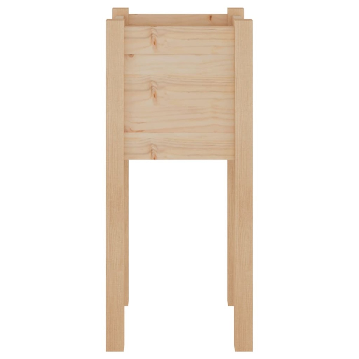 vidaXL Ζαρντινιέρες 2 τεμ. 31 x 31 x 70 εκ. από Μασίφ Ξύλο Πεύκου