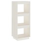vidaXL Βιβλιοθήκη/Διαχωρ. Χώρου Λευκό 40x35x103 εκ. Μασίφ Ξύλο Πεύκου