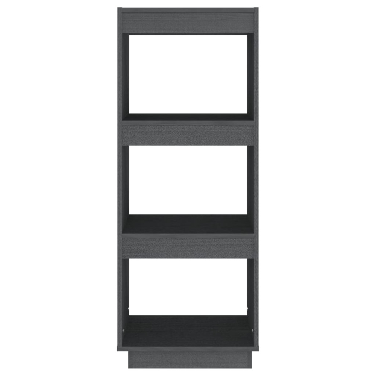 vidaXL Βιβλιοθήκη/Διαχωρ. Χώρου Γκρι 40x35x103 εκ. Μασίφ Ξύλο Πεύκου