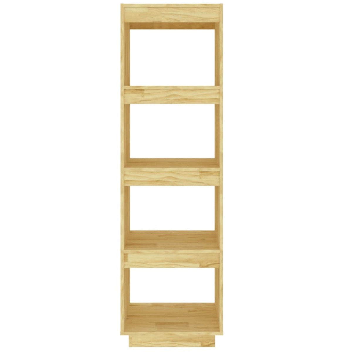vidaXL Βιβλιοθήκη/Διαχωριστικό Χώρου Γκρι 40x35x135 εκ. Μασίφ Πεύκο