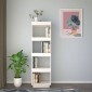vidaXL Βιβλιοθήκη/Διαχωριστικό Χώρου Λευκό 40x35x135 εκ. Μασίφ Πεύκο
