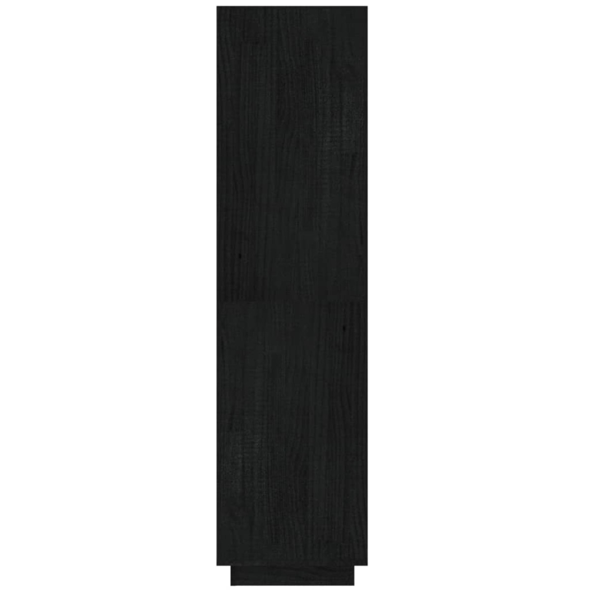 vidaXL Βιβλιοθήκη/Διαχωριστικό Χώρου Μαύρο 40x35x135 εκ. Μασίφ Πεύκο