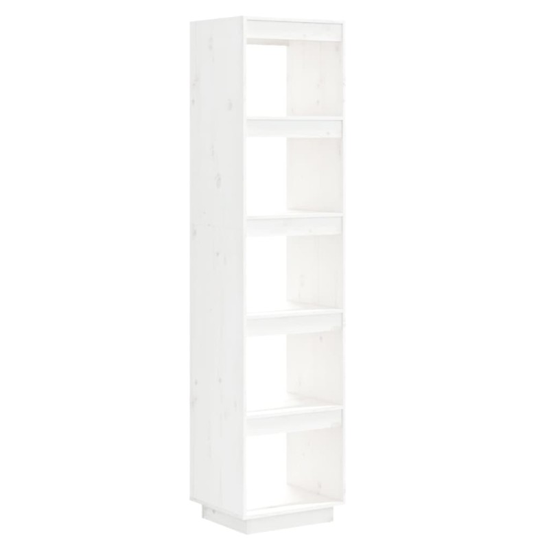 vidaXL Βιβλιοθήκη/Διαχωριστικό Χώρου Λευκό 40x35x167 εκ. Μασίφ Πεύκο