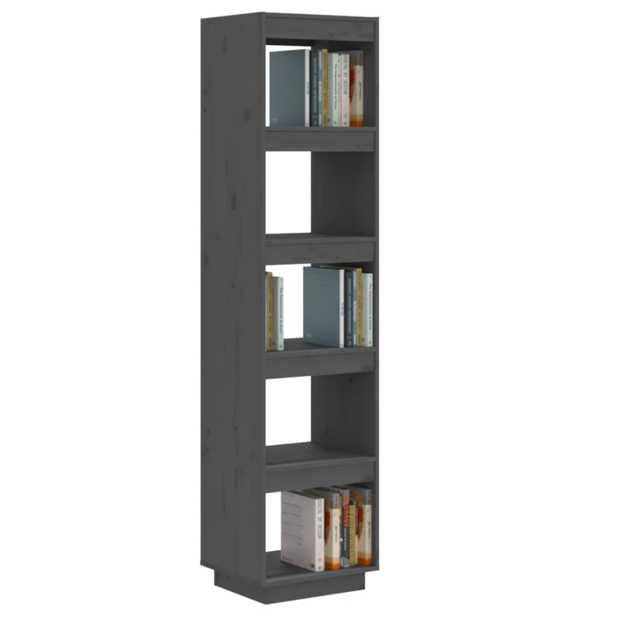 vidaXL Βιβλιοθήκη/Διαχωριστικό Χώρου  Γκρι 40x35x167 εκ. Μασίφ Πεύκο
