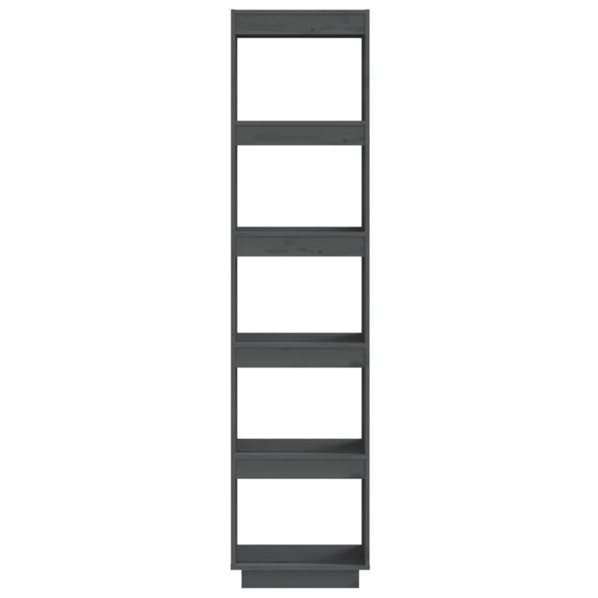 vidaXL Βιβλιοθήκη/Διαχωριστικό Χώρου  Γκρι 40x35x167 εκ. Μασίφ Πεύκο