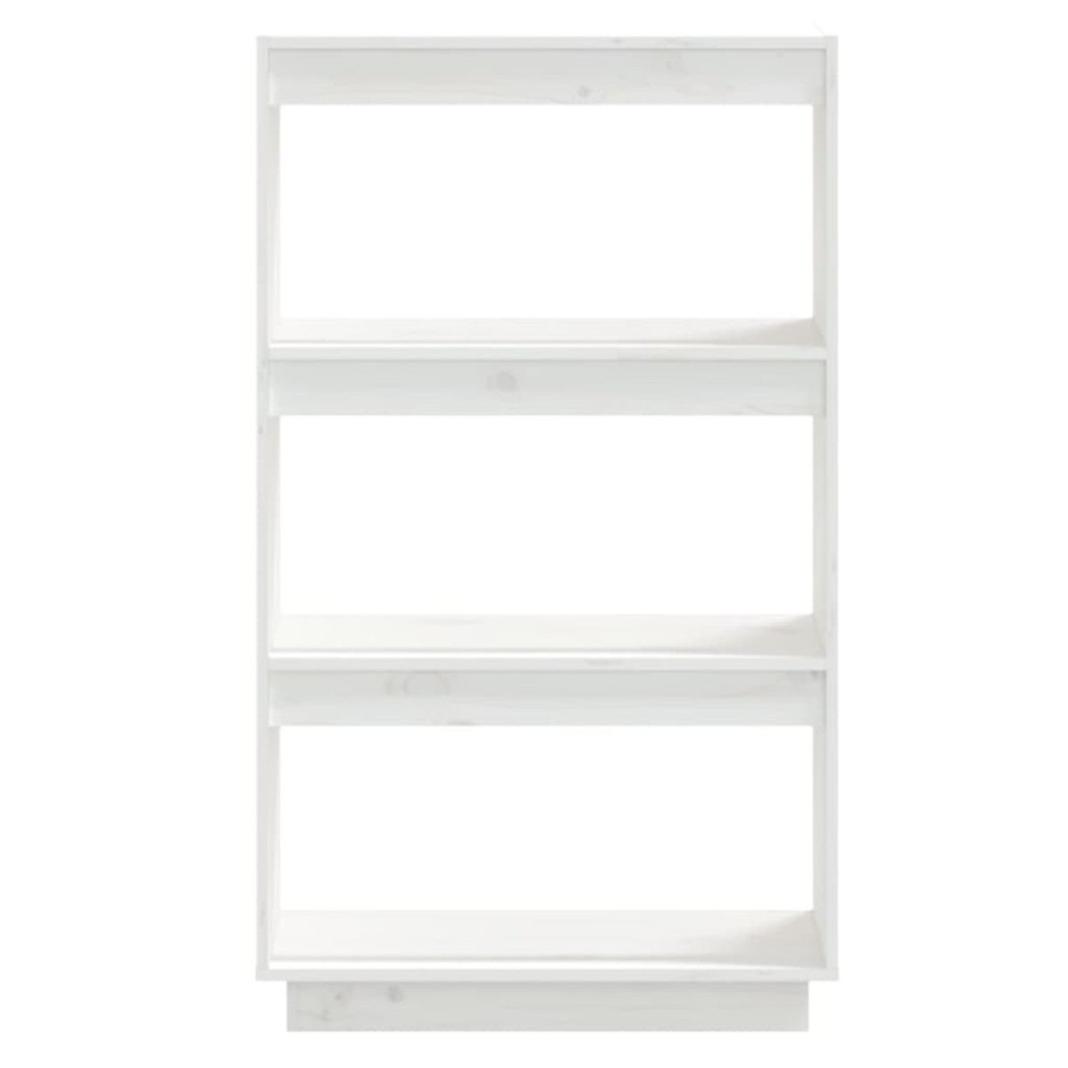 vidaXL Βιβλιοθήκη/Διαχωριστικό Χώρου Λευκό 60x35x103 εκ. Μασίφ Πεύκο
