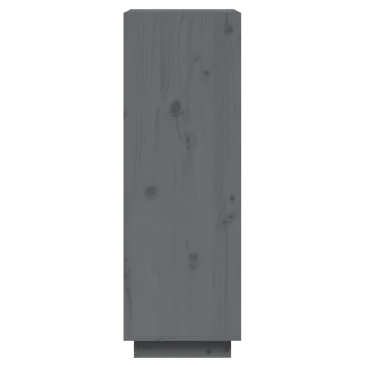 vidaXL Βιβλιοθήκη/Διαχωριστικό Χώρου Γκρι 60x35x103 εκ. Μασίφ Ξύλο Πεύκου