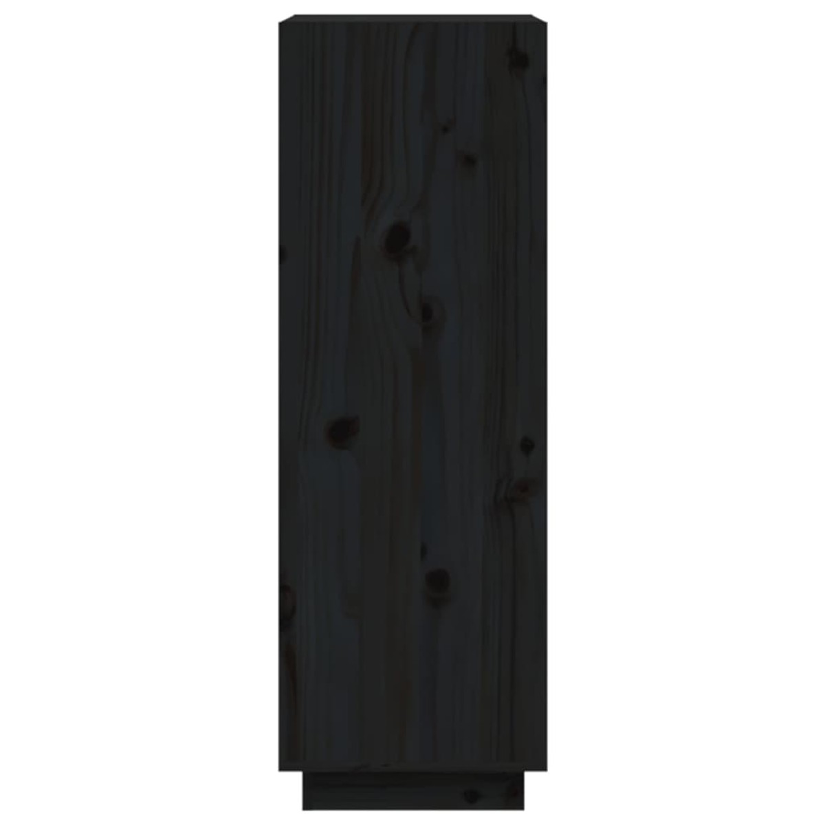 vidaXL Βιβλιοθήκη/Διαχωριστικό Χώρου Μαύρο 60x35x103 εκ. Μασίφ Πεύκο