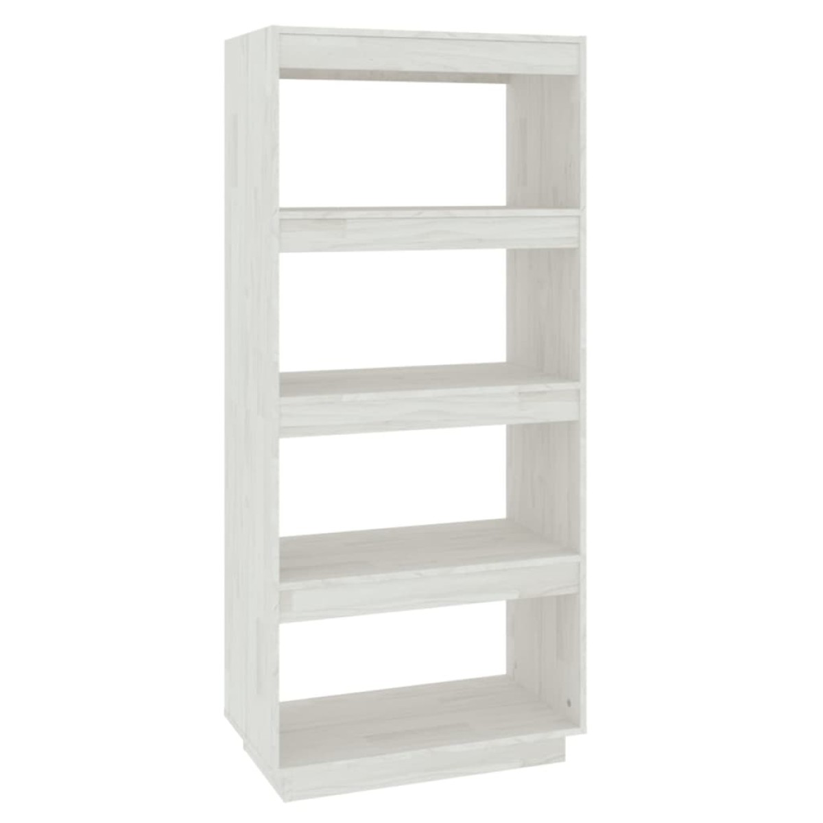 vidaXL Βιβλιοθήκη/Διαχωριστικό Χώρου Λευκό 60x35x135 εκ. Μασίφ Πεύκο