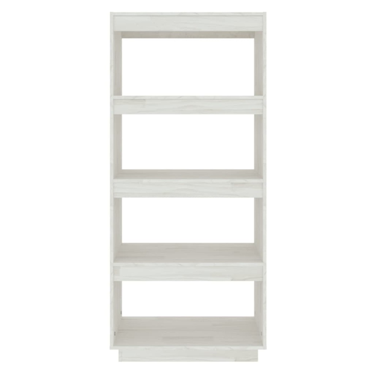 vidaXL Βιβλιοθήκη/Διαχωριστικό Χώρου Λευκό 60x35x135 εκ. Μασίφ Πεύκο