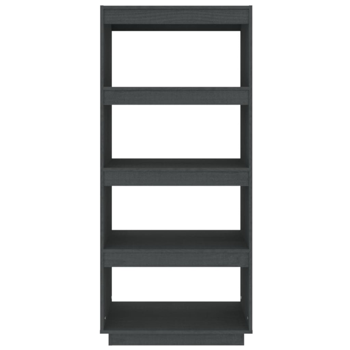 vidaXL Βιβλιοθήκη/Διαχωριστικό Χώρου Γκρι 60x35x135 εκ. Μασίφ Πεύκο
