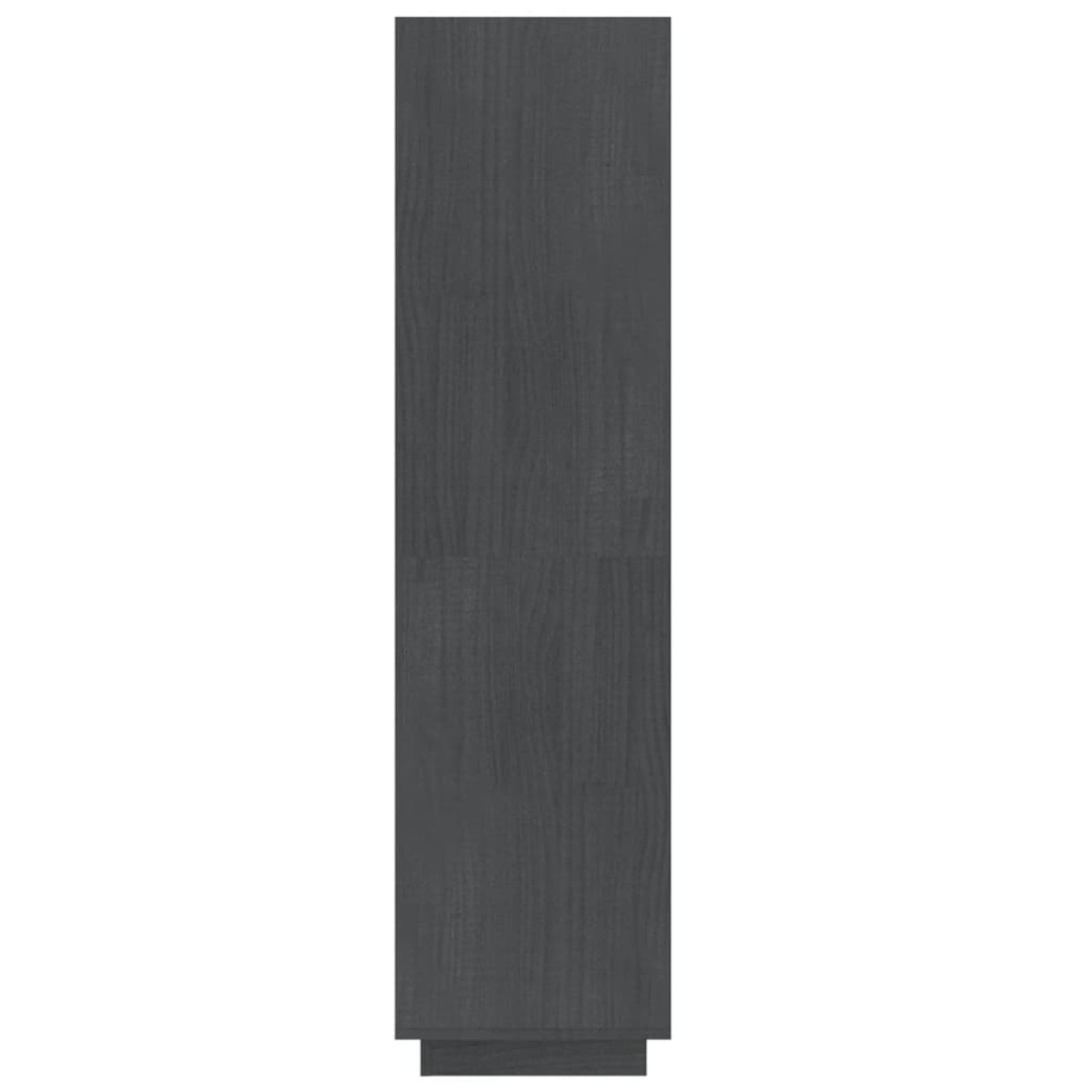 vidaXL Βιβλιοθήκη/Διαχωριστικό Χώρου Γκρι 60x35x135 εκ. Μασίφ Πεύκο