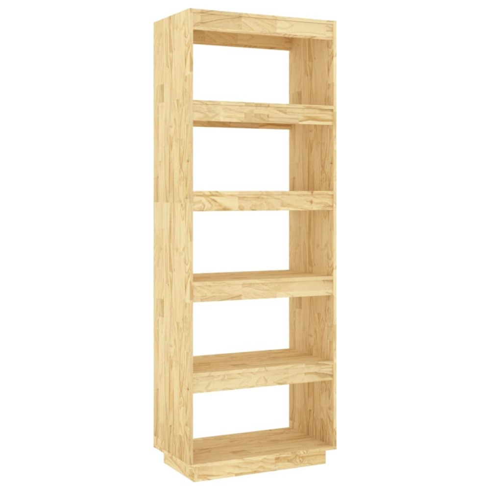 vidaXL Βιβλιοθήκη/Διαχωριστικό Χώρου 60x35x167 εκ. Μασίφ Ξύλο Πεύκου