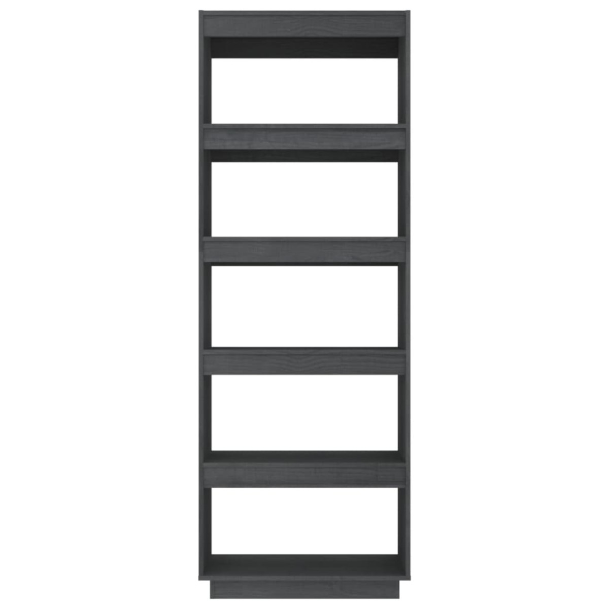 vidaXL Βιβλιοθήκη/Διαχωριστικό Χώρου Γκρι 60x35x167 εκ. Μασίφ Πεύκο