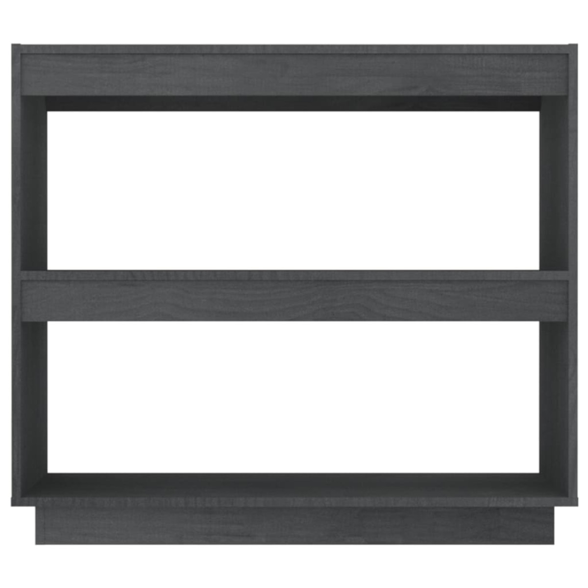 vidaXL Βιβλιοθήκη Γκρι 80 x 35 x 71 εκ. από Μασίφ Ξύλο Πεύκου