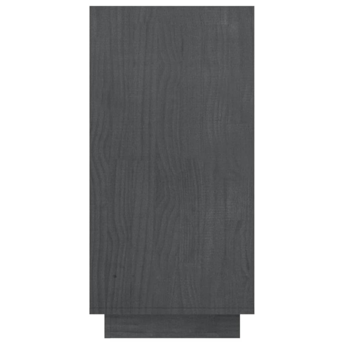 vidaXL Βιβλιοθήκη Γκρι 80 x 35 x 71 εκ. από Μασίφ Ξύλο Πεύκου
