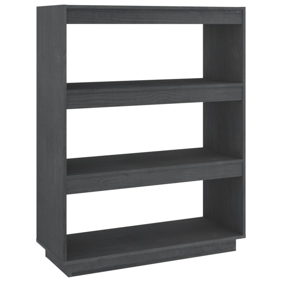 vidaXL Βιβλιοθήκη/Διαχωριστικό Χώρου Γκρι 80x35x103 εκ. Μασίφ Πεύκο