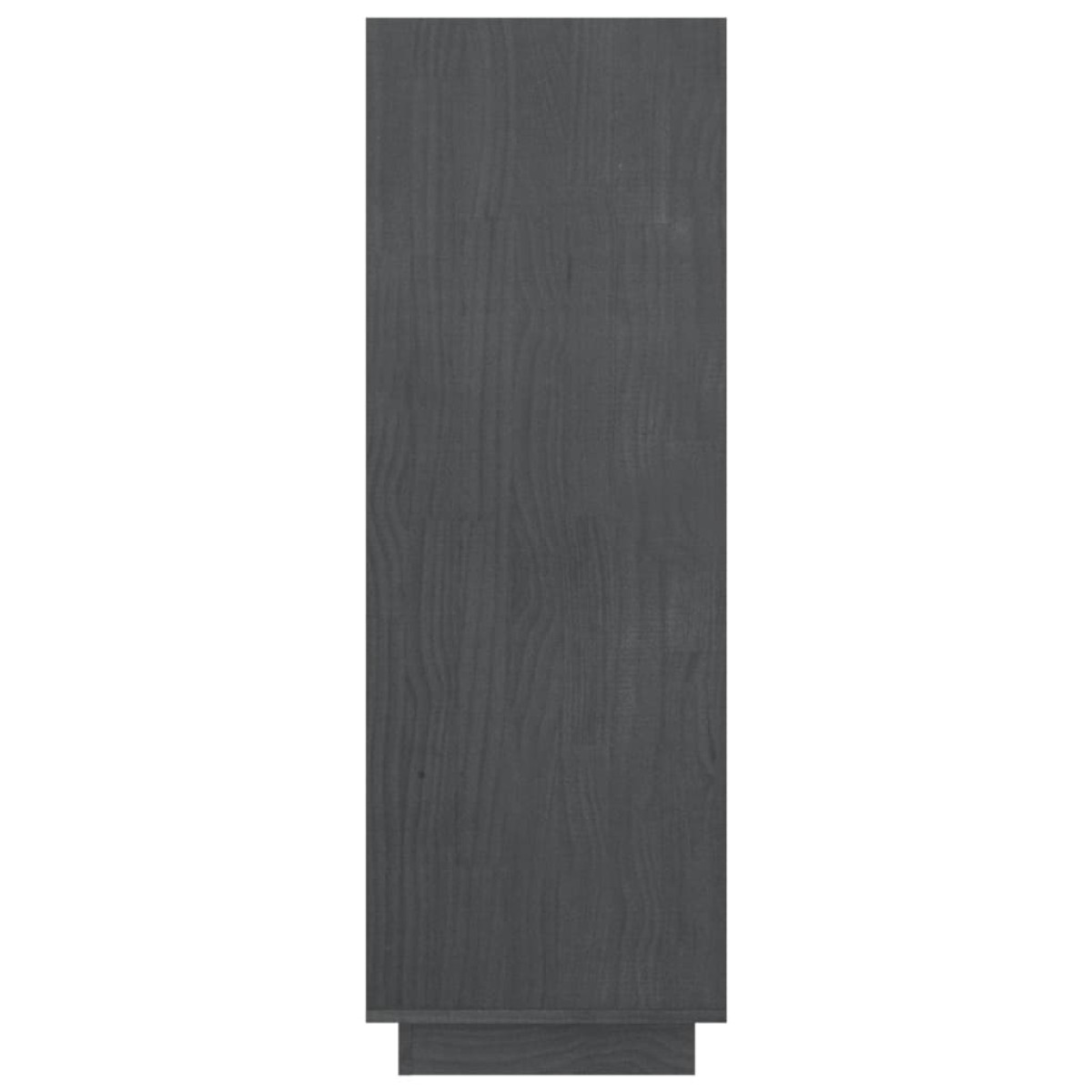 vidaXL Βιβλιοθήκη/Διαχωριστικό Χώρου Γκρι 80x35x103 εκ. Μασίφ Πεύκο
