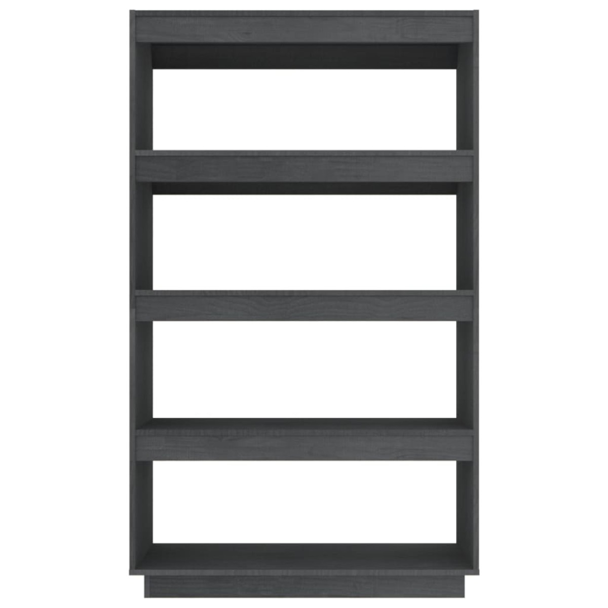 vidaXL Βιβλιοθήκη/Διαχωριστικό Χώρου Γκρι 80x35x135 εκ. Μασίφ Πεύκο