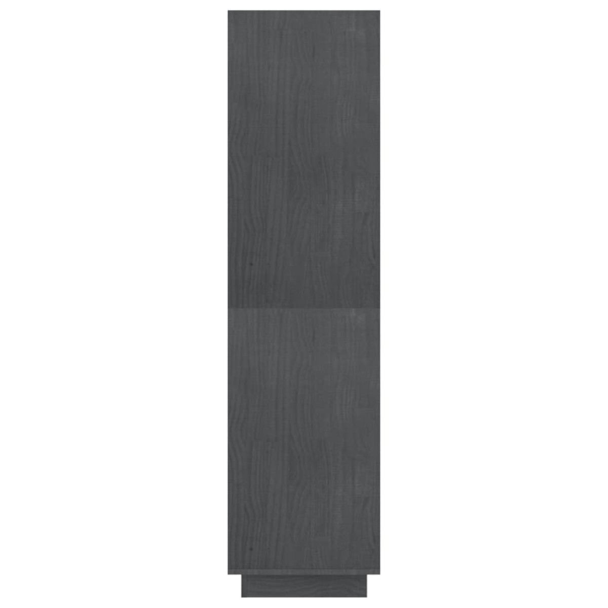 vidaXL Βιβλιοθήκη/Διαχωριστικό Χώρου Γκρι 80x35x135 εκ. Μασίφ Πεύκο