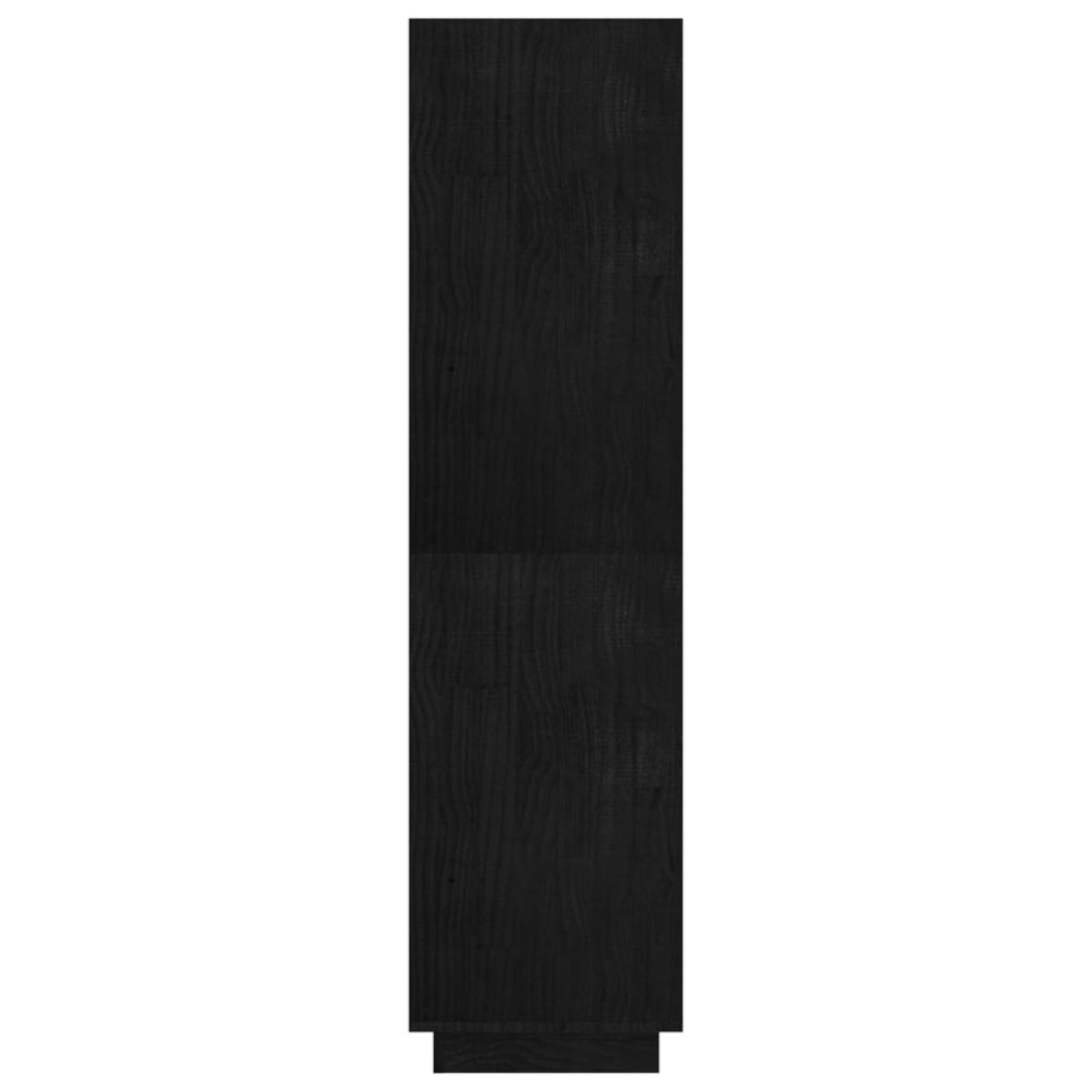 vidaXL Βιβλιοθήκη/Διαχωριστικό Χώρου Μαύρο 80x35x135 εκ. Μασίφ Πεύκο