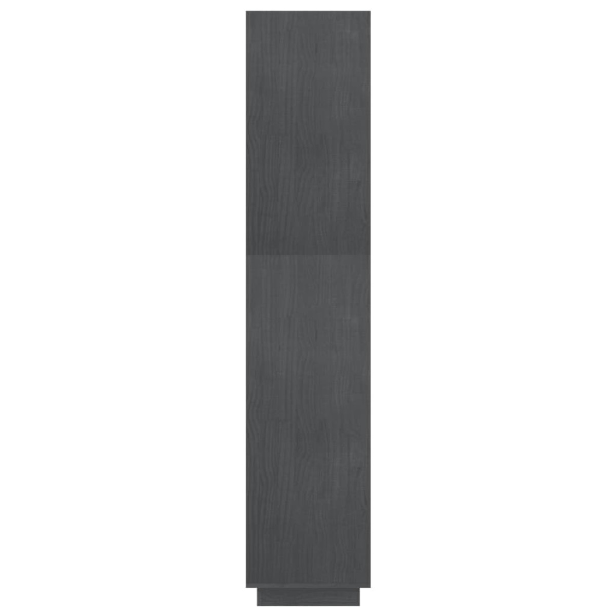 vidaXL Βιβλιοθήκη/Διαχωρ. Χώρου Γκρι 80x35x167 εκ. Μασίφ Ξύλο Πεύκου