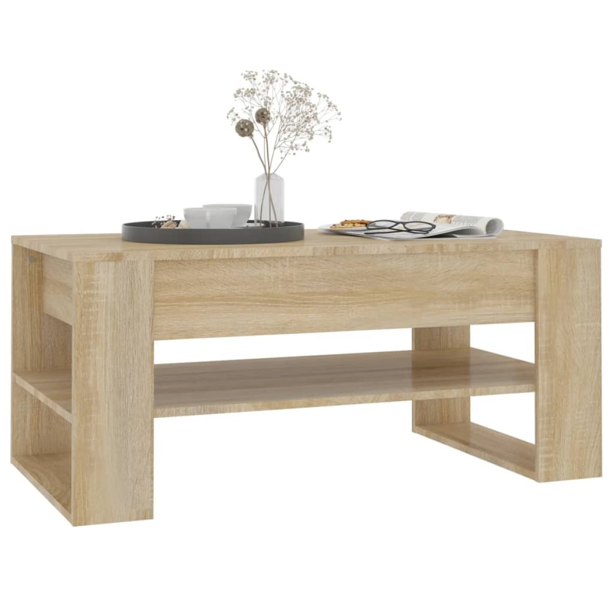 vidaXL Τραπεζάκι Σαλονιού Sonoma Δρυς 102x55x45 εκ. Επεξεργασμένο Ξύλο
