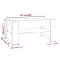 vidaXL Τραπεζάκι Σαλονιού Sonoma Δρυς 102x55x45 εκ. Επεξεργασμένο Ξύλο